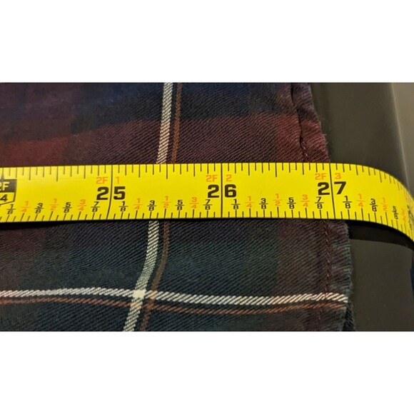 Todd Snyder X Albiate Button Down Shirt Mens Size Medium Maroon Plaid Windowpane - Picture 7 of 7